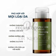 Nước Tẩy Trang DrCeutics Ultra Mild Olive Cleansing Water 310ml/500ml |NTT052