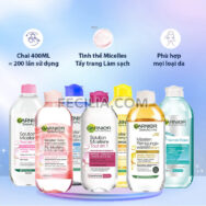 Nước tẩy trang Garnier Micellar 400ml |NTT096