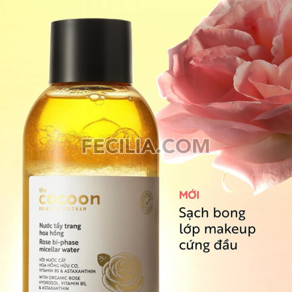 Nước tẩy trang hoa hồng Cocoon cấp ẩm 310ml |NTT057