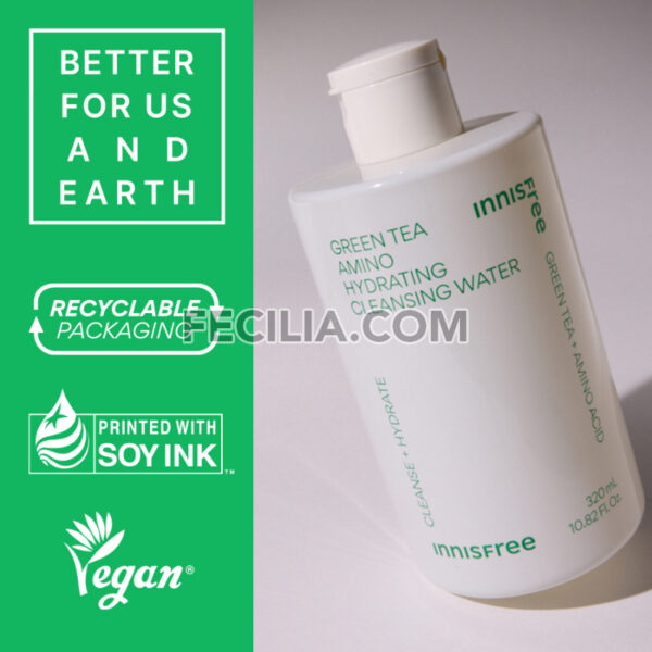 Nước Tẩy Trang Innisfree Green Tea Amino Cleansing Water 320ml |NTT065