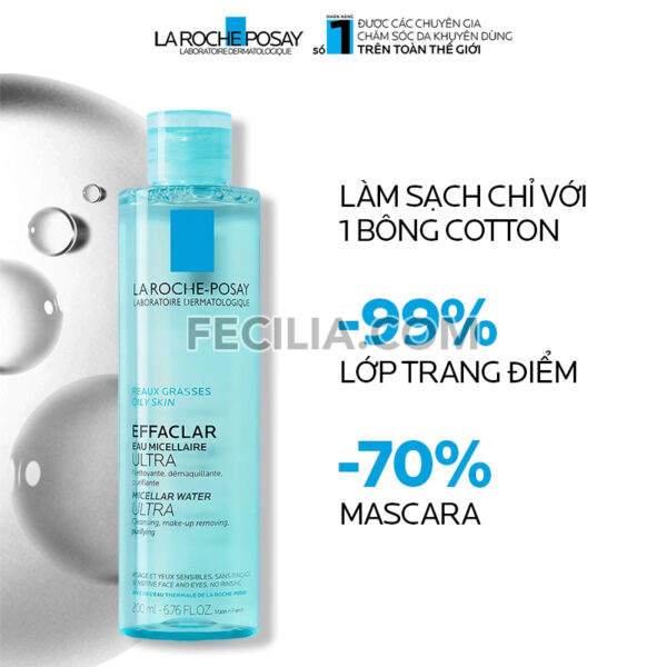 Nước Tẩy Trang La RochePosay Micellar Water 200ml cho da Dầu |NTT080