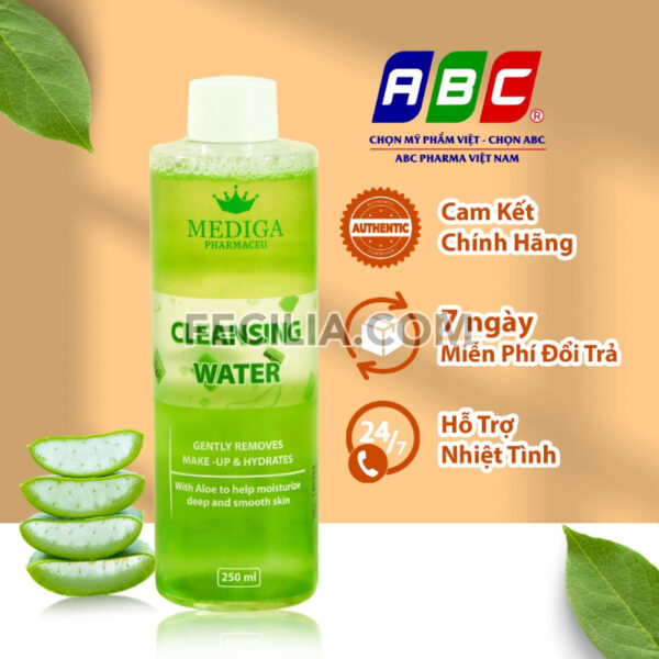 Nước tẩy trang làm sạch Mediga 250ml dịu nhẹ cho mọi loại da |NTT104