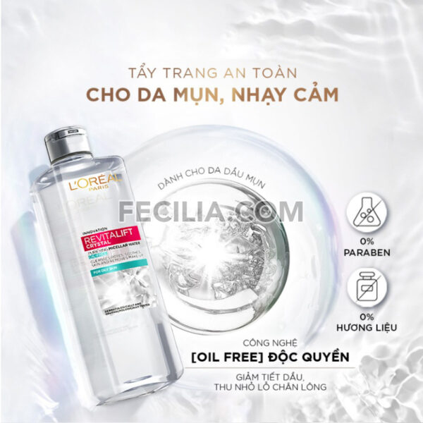 Nước Tẩy Trang L’Oreal Micellar Water 95ml, 400ml |NTT100