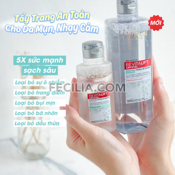 Nước Tẩy Trang L’Oreal Micellar Water 95ml, 400ml |NTT100