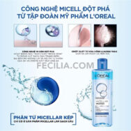 Nước tẩy trang L'Oreal Paris Micellar Water 400mlNTT102