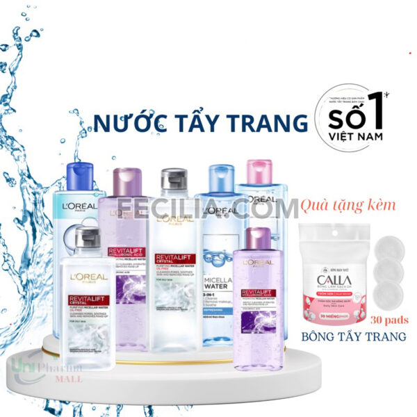 Nước tẩy trang L'Oreal Paris Micellar Water 400mlNTT102