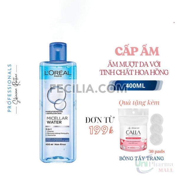 Nước tẩy trang L'Oreal Paris Micellar Water 400mlNTT102