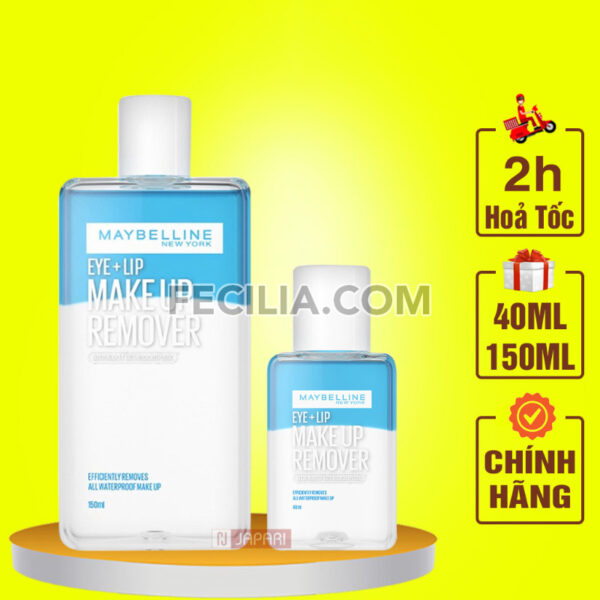 Nước Tẩy Trang Mắt Môi Maybelline Eye cho da dầu mụn và da khô |NTT101