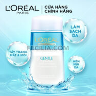 Nước tẩy trang mắt và môi L'Oreal Paris Gentle Care 125ml |NTT072