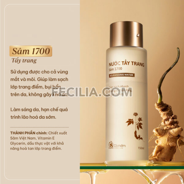 Nước Tẩy Trang ngăn ngừa lão hóa cỏ mềm 150ml |NTT099
