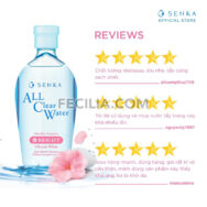 Nước Tẩy Trang Senka All Clear Water Micellar Formula White 230ml |NTT074