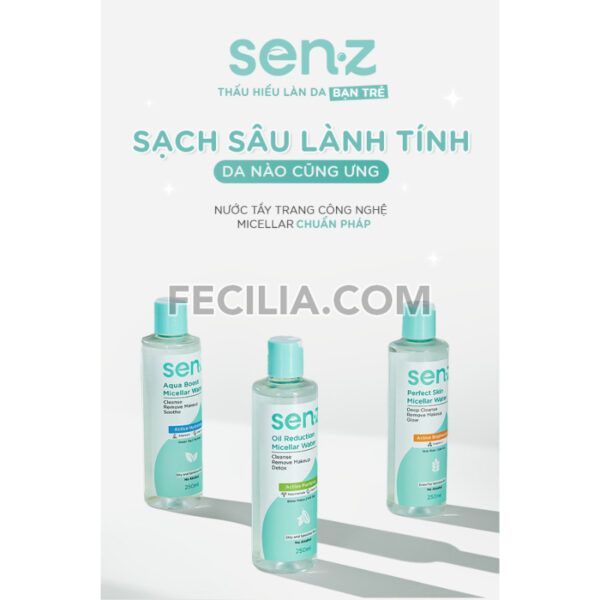 Nước Tẩy Trang SENZ Micellar Water 250ml |NTT066