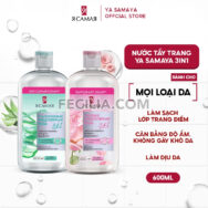 Nước tẩy trang YA SAMAYA Micellar Water 600ml cho mọi loại da |NTT056