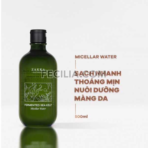 Nước Tẩy Trang Zakka Naturals Fermented Sea Kelp Micellar Water 500ml |NTT078
