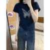 Áo baby tee Áo croptop Áo thun ôm body Áo y2k in hình tay ngắn mùa hè chính hãng Slim-fit | ATNU028