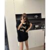 Áo Phông Nữ Cổ tròn, tay ngắn Forever Young Hình Thêu Nổi Phối Viền Cổ Chất Cotton cao cấp | ATNU049