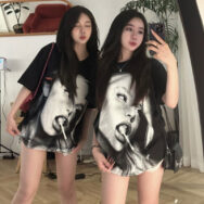 Áo thun form rộng lollipop girl tee 100% cotton -the reborn hot trend 2024 | ATNU038