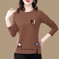 Áo Thun Nữ Dài Tay Cổ Tròn Thời Trang Hàn | ATNU118