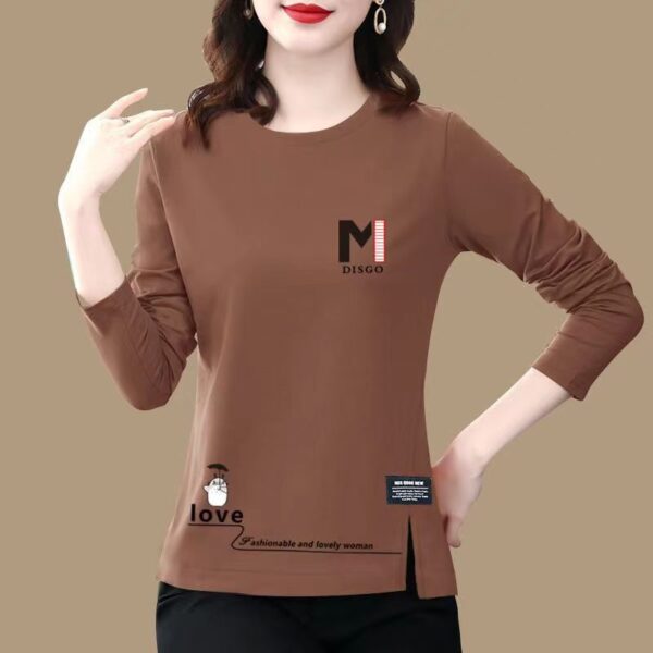 Áo Thun Nữ Dài Tay Cổ Tròn Thời Trang Hàn | ATNU118