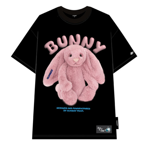 Áo thun nữ nam unisex tay lỡ phông local brand form rộng teen cổ tròn oversize CLOUDZY AT BUNNY | ATNU022