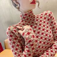Áo thun Nữ Tay dài Cổ cao thời trang Hàn Quốc, thu đông | ATNU103