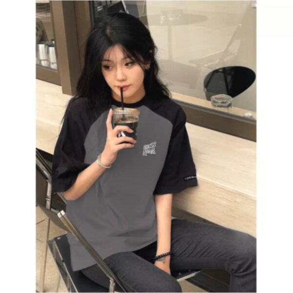 Áo thun Nữ tay lỡ form rộng Unisex, cổ tròn | ATNU030