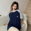 Áo thun phông Raglan Form rộng cổ tròn, tay lỡ cao cấp | ATNU025