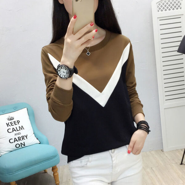 Áo thun tay dài cổ tròn thời trang nữ phong cách Hàn Quốc | ATNU125
