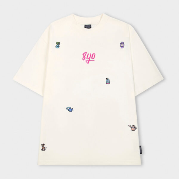 Áo Thun Thêu Cổ tròn tay ngắn Cao Cấp Local Brand Unisex Nam Nữ Oversize | ATNU014