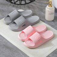 Dép mang trong nhà, văn phòng, nhà tắm bằng PVC dẻo liền khối siêu bền êm nhẹ chống trơn