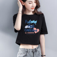 Áo Croptop cho Nữ Form rộng chất liệu Cotton cao cấp | ATNU167