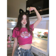 Áo Croptop Hàn Quốc dễ thương dành cho Nữ, vải cao cấp | ATNU176
