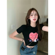 Áo Nữ Croptop Chất Thun Borip Kiểu In Hình Sexy Form ôm | ATNU172