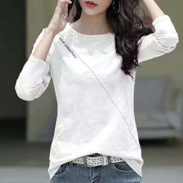 Áo Thun Nữ Dài Tay Phom Rộng cổ tròn | ATNU136
