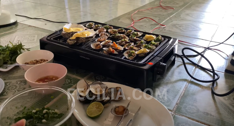 Bếp nướng điện có nướng được Hàu không ?