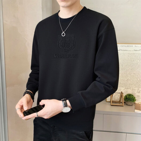 Áo Nỉ Nam UMA MEN Dập Hình Hổ Chất Liệu Nỉ Da Cá Cao Cấp Co Giãn Siêu Mềm Mại Ấm Áp FSM337