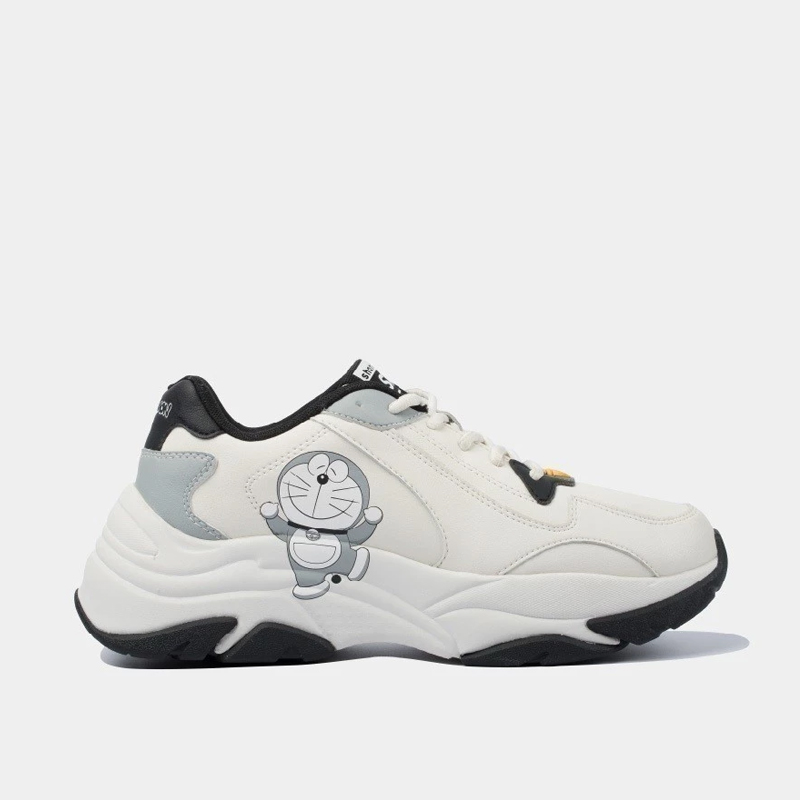 Giày Sneaker Nam Trắng đế cao