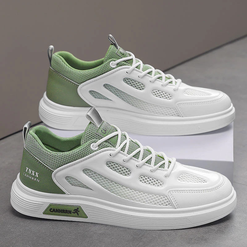 Giày Sneaker Nam Trắng đế cao