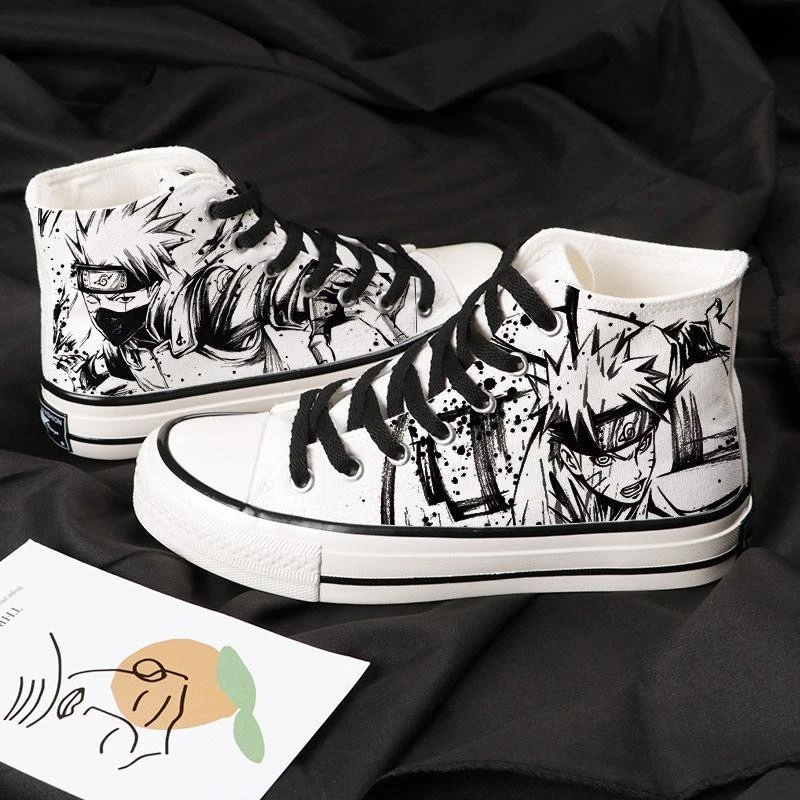 Giày vải cao cấp thoáng khí Naruto Joint Canvas Giày thể thao nam cao cấp