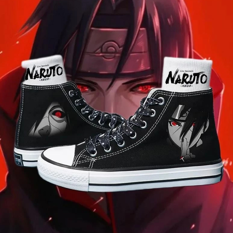 2024 Phong Cách Mới Nam Naruto Joint High Top Giày Vải Lớn Trẻ Em Học Sinh Trung Học Cơ Sở Phù Hợp Với Giày Hạt 253-18