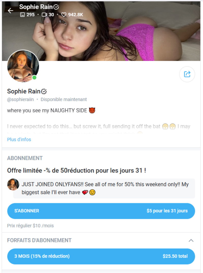 Sophie Rain Onlyfan