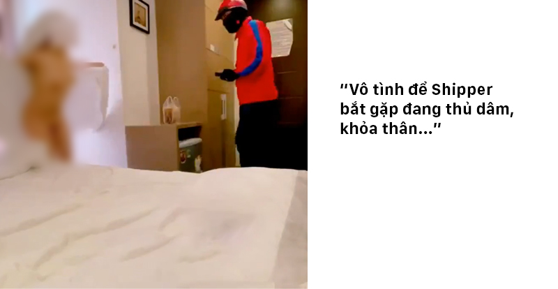 vô tình gặp shipper khi đang khỏa thân